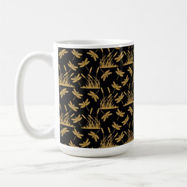 Mug Décor à motifs libellules (Gauche)