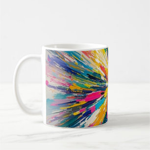 Mug Décor abstrait et coloré à poster d'art
