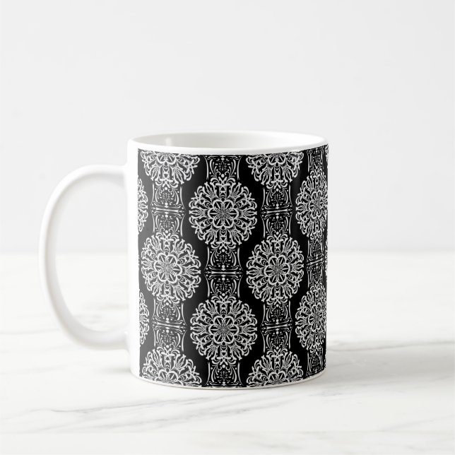 Mug Décor abstrait sans charme noir moderne avec (Gauche)
