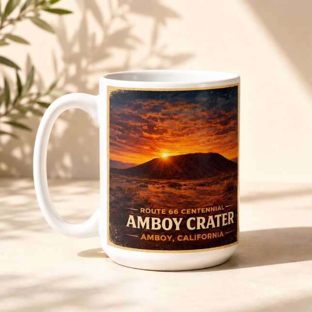 Mug Décor Café Route 66 Amboy Crater Sunset (Créateur téléchargé)