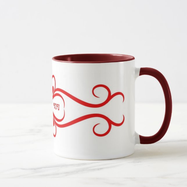 Mug Décor Coeur Je T'Aime (Droite)