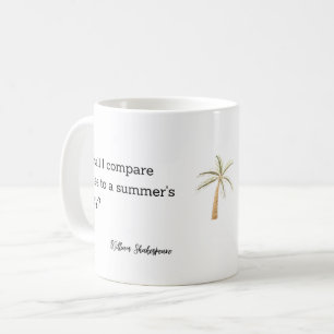 Mug Décor de citation d'été de Shakespeare pour la mai