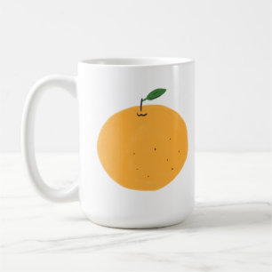 Mug Décor de cuisine minimaliste fruit orange mûr
