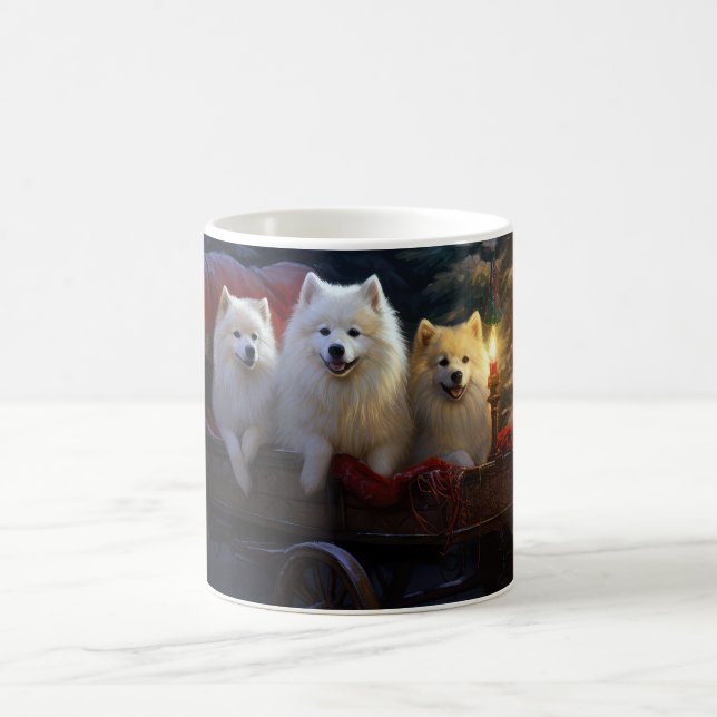 Mug Décor de Noël américain esquimau enneigé (Centre)