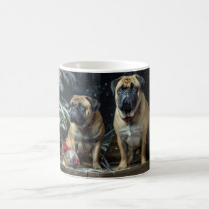 Mug Décor de Noël Bullmastiff Snowy Sleigh
