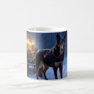 Mug Décor de Noël Kelpie Snowy Sleigh