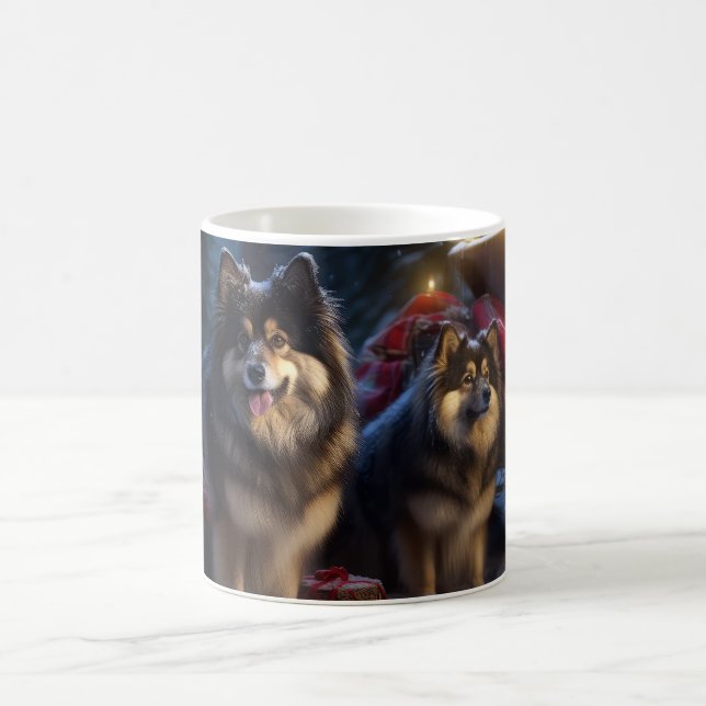 Mug Décor de Noël Lapphund Snowy Sleigh (Centre)