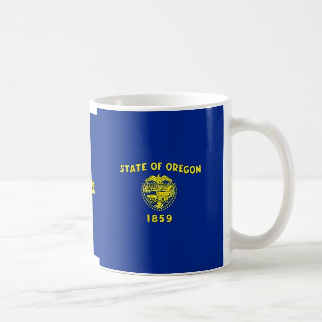 Mug Décor design du drapeau de l'État de l'Oregon (Droite)