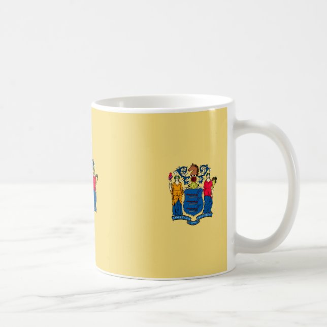 Mug Décor design du drapeau d'état du New Jersey (Droite)