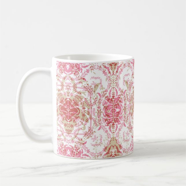 Mug Décor en dentelle sans charme motif élégant (Gauche)