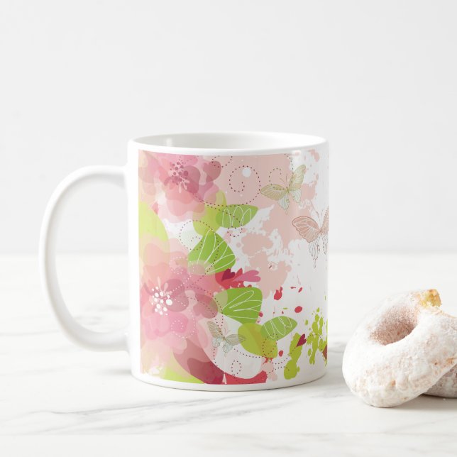 Mug Décor Fleur 16 (Avec donut)