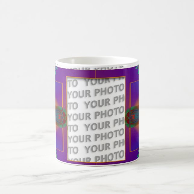 Mug Décor fractal Apophyse + votre photo (Centre)