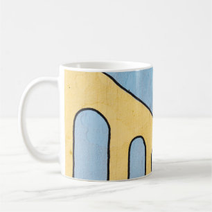 Mug Décor jaune et bleu