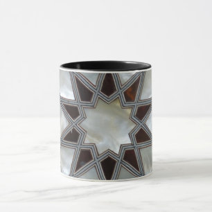 Mug Décor Oriental Antique Turc Persan Noir Blanc