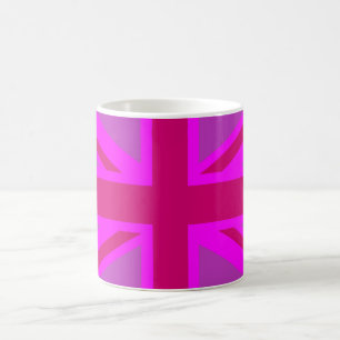 Mug Décor Union Jack Fuchsia rose chaud