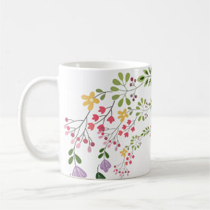 Mug Décoratif Fleur Blanche