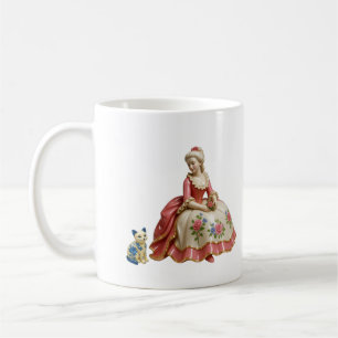 Mug décoratif unique femme assise avec figurine de