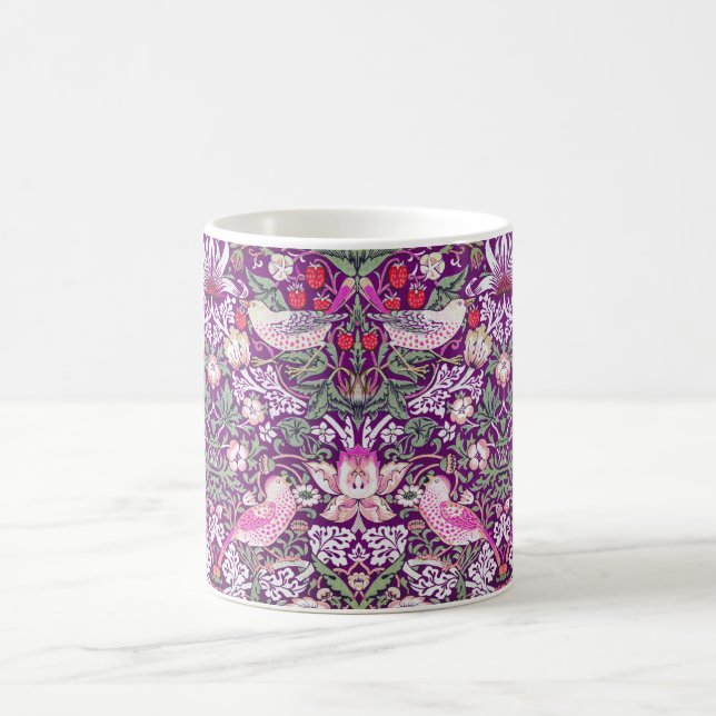 Mug Décoratif Violet William Morris Strawberry Thief  (Centre)