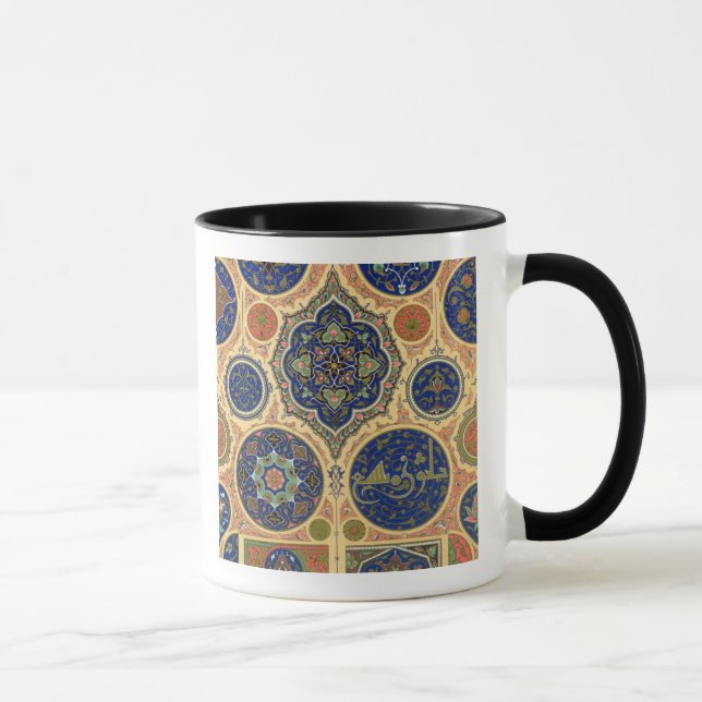 Mug Décoration Arabe, plat XXVII 'd'O polychrome (Droite)