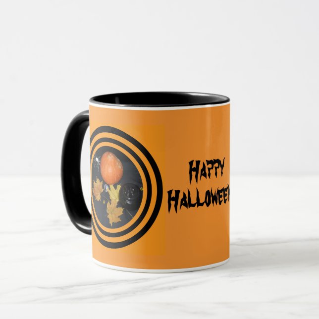 Mug Décoration Citrouille d'Halloween (Devant gauche)