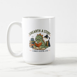 Mug Décoration de journal d'histoire de dinosaure mign