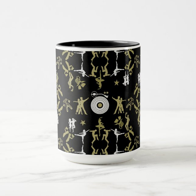 Mug Décoration de maison à motif danseur doré (Centre)
