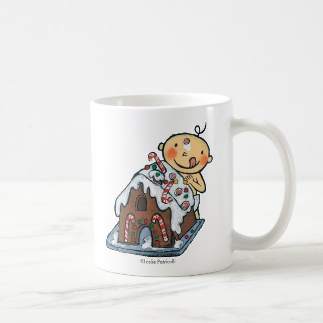 Mug Décoration d'une Chambre de pain d'épice pour Noël (Droite)