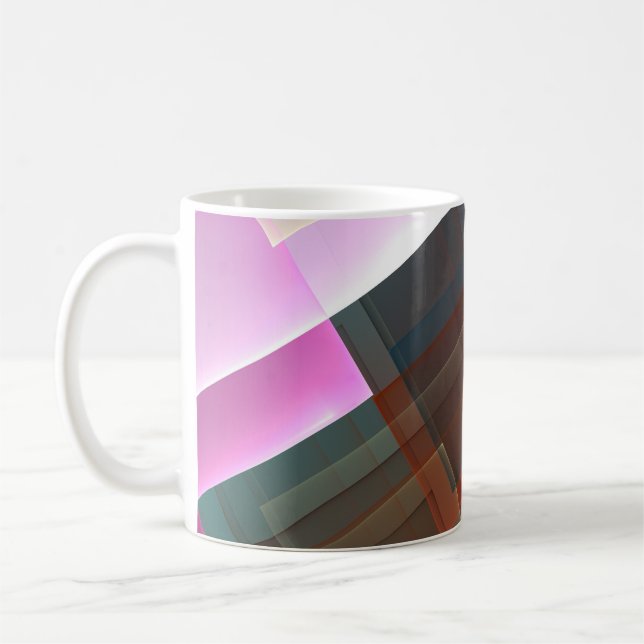 Mug Décoration géométrique texturée (Gauche)