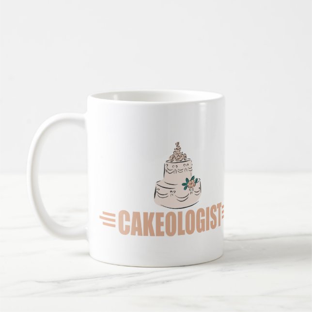 Mug Décoration humoristique de gâteaux (Gauche)