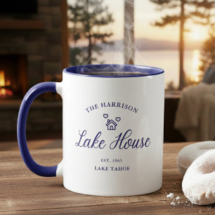 Mug Décoration personnalisée de maison de lac familial