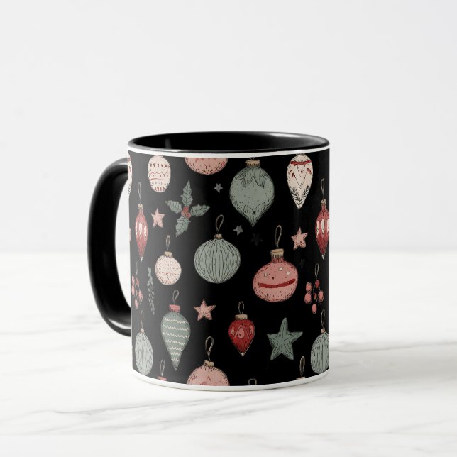 Mug Décorations de Noël (Devant gauche)