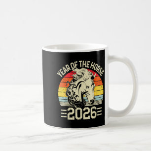 Mug Décorations du Cheval du Zodiaque Chinois 2026 Ann