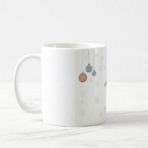 Mug Décorations du Nouvel An blanc et doux
