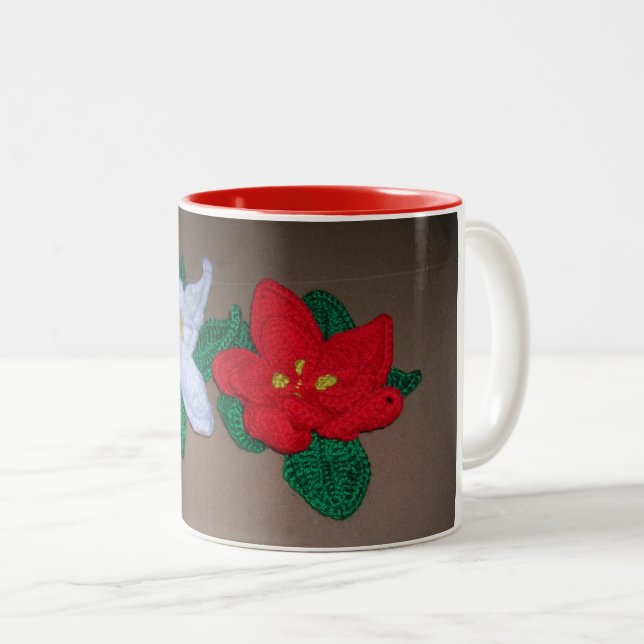 Mug - Décorations Poinsettia (Devant droit)