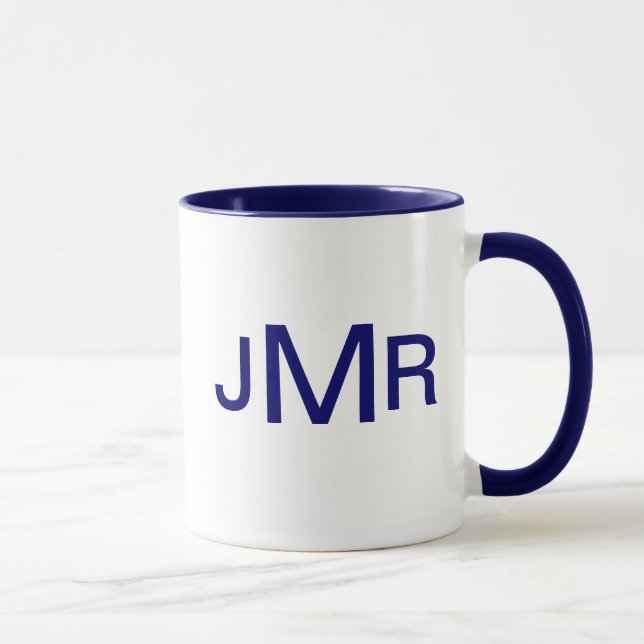 Mug Décoré d'un monogramme (Droite)