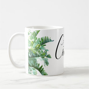 Mug décoré d'un monogramme nommé personnalisé auss