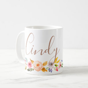 Mug décoré d'un monogramme nommé personnalisé aussi