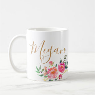 Mug décoré d'un monogramme nommé personnalisé aussi