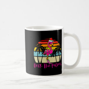Mug Décorez les palmiers Flamingo de Noël Palmier Troc