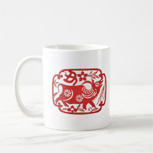 Mug Découpe chinoise de papier Zodiac Ox
