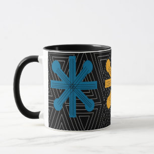 Mug Découpe moderne de Starburst au milieu du siècle