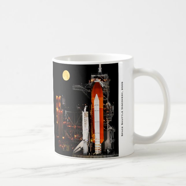 Mug Découverte et Pleine lune de navette spatiale 2009 (Droite)