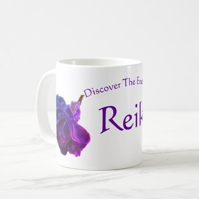 Mug Découvrez L'Énergie Du Rose Reiki (Devant gauche)