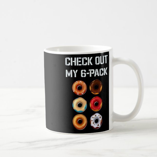 Mug Découvrez Mon Pack Six Donut Gym Humour Tee Funny  (Droite)