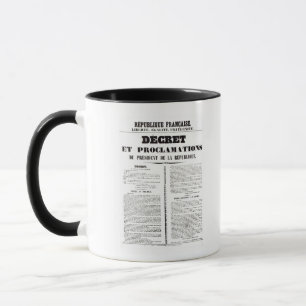 Mug Décret et proclamation par Napoleon Bonaparte