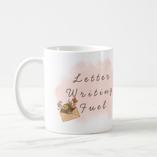 Mug d'écriture de lettre personnalisée  (Gauche)