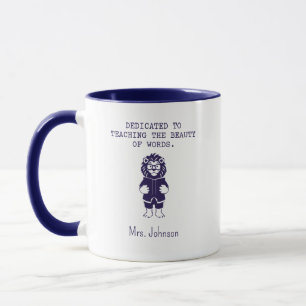 Mug Dédié à l'enseignement de la beauté des mots en an
