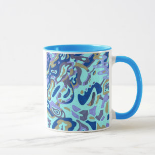 Mug "Deep is the Ocean" original abstrait