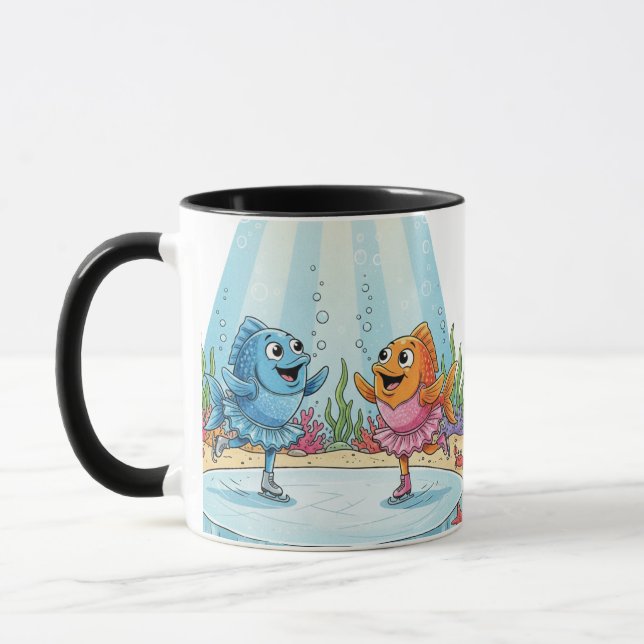 Mug Deep Sea Figure Skating: Sparkling Fish Ballerina  (Gauche)