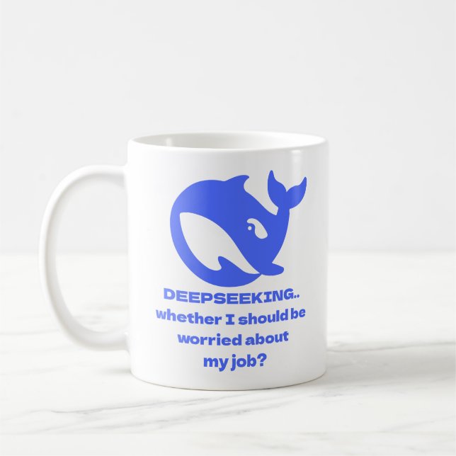 Mug DEEPSEEK Texte personnalisable modifiable personna (Gauche)